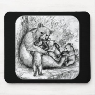 Alfombrilla De Ratón Familia de osos