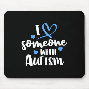 Alfombrilla De Ratón Familia del Autismo Me Encanta Alguien Con Concien