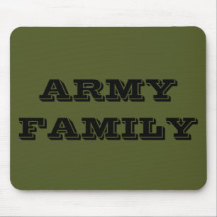 Alfombrilla De Ratón Familia del Ejército de Mousepad