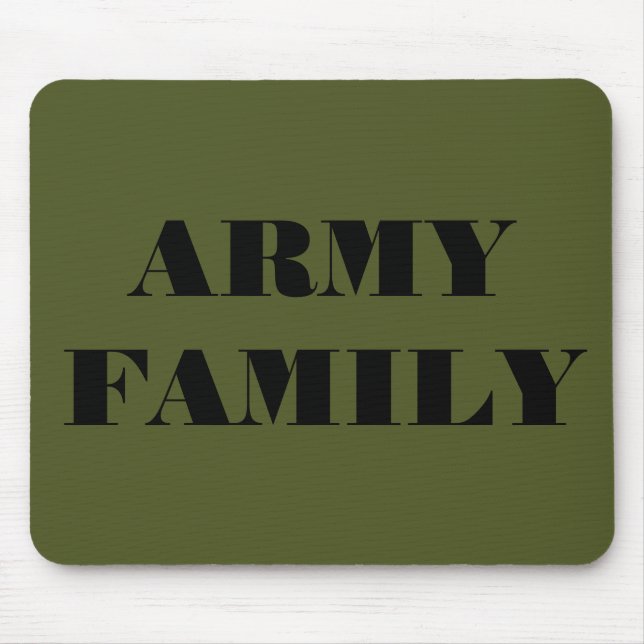 Alfombrilla De Ratón Familia del Ejército de Mousepad (Frente)