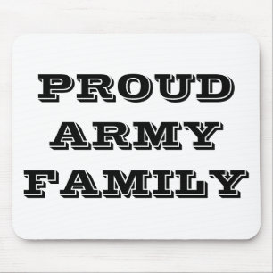 Alfombrilla De Ratón Familia del Ejército Orgulloso de Mousepad