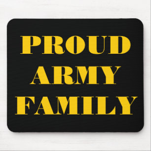 Alfombrilla De Ratón Familia del Ejército Orgulloso de Mousepad