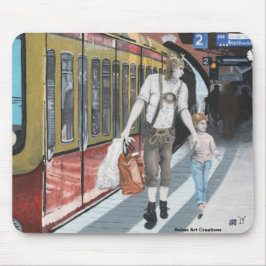 Alfombrilla De Ratón Familia Elf Alemana Fantasía Arte Mousepad