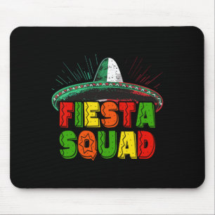 Alfombrilla De Ratón Familia Fiesta Squad coincidiendo Cinco De Mayo 1