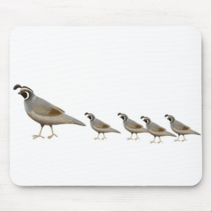 Alfombrilla De Ratón Familia Mousepad de las codornices