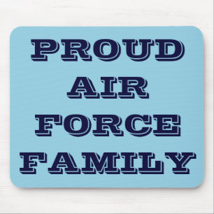Alfombrilla De Ratón Familia Mousepad Orgullosa de la Fuerza Aérea