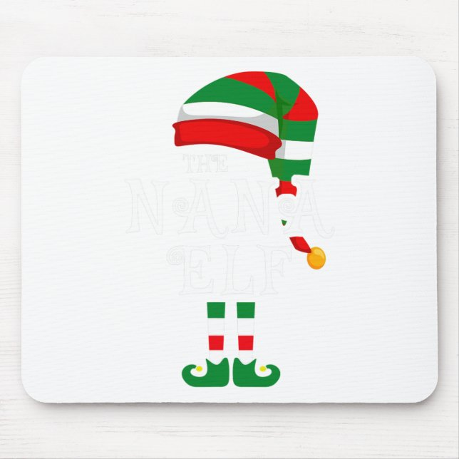 Alfombrilla De Ratón Familia Nana Elf Navidades coincidiendo con el gru (Frente)