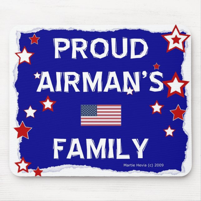 Alfombrilla De Ratón Familia Orgullosa de Airman - Mousepad (Frente)