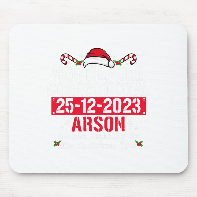 Alfombrilla De Ratón Familia penitenciaria del Polo Norte que coincide  (Frente)