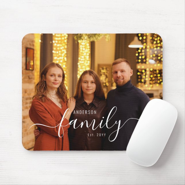 Alfombrilla De Ratón Familia personalizado Foto Mousepad (Con ratón)