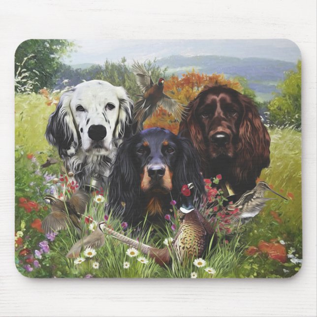 Alfombrilla De Ratón Familia Setters (Frente)