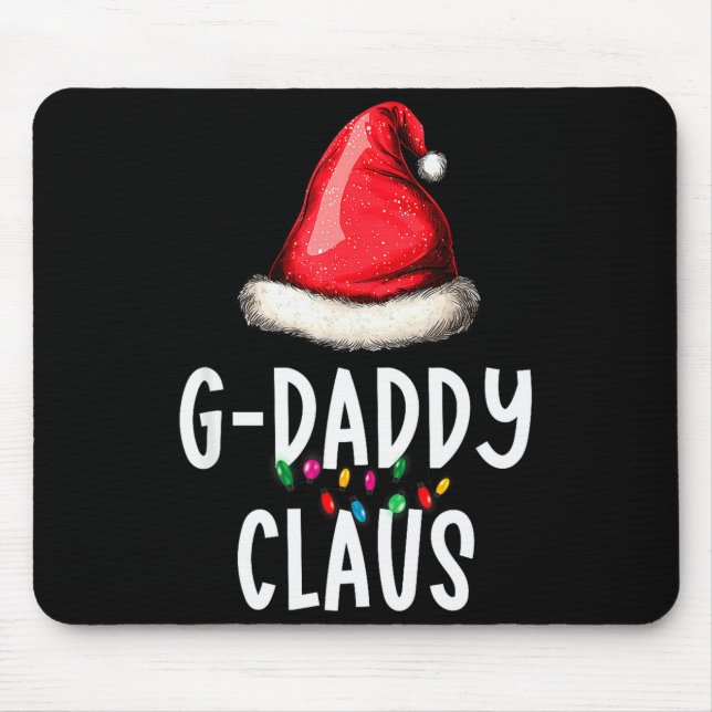 Alfombrilla De Ratón Family G-daddy Claus Christmas Santas Pajama Match (Frente)
