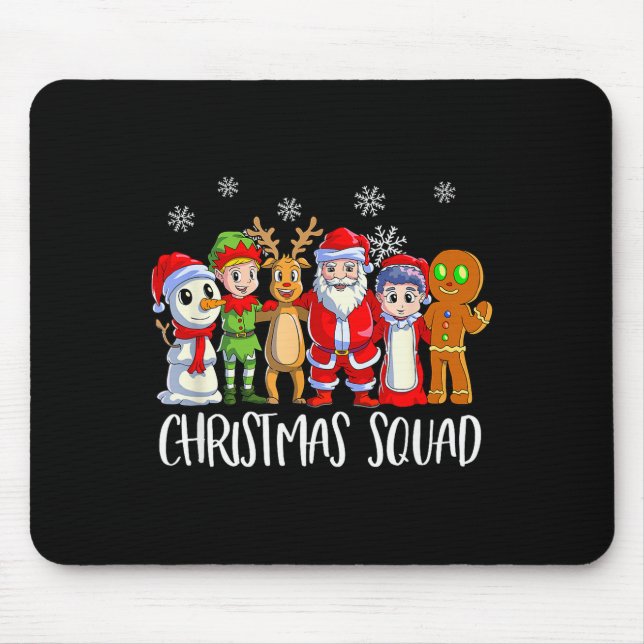 Alfombrilla De Ratón Family Matching Christmas Squad Santa Reindeer Elf (Frente)