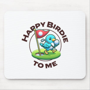 Alfombrilla De Ratón Famoso cumpleaños de golf Happy Birdie Golfer Kids