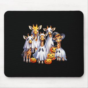Alfombrilla De Ratón Famoso fantasma Giraffe Halloween Gracioso Anima a