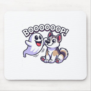 Alfombrilla De Ratón Famoso fantasma Husky Dog Boop Silvestre Puppy H