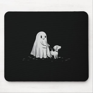 Alfombrilla De Ratón Famoso fantasma Walking Dog Spooky Season Hallowee