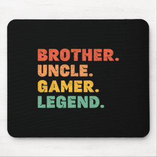 Alfombrilla De Ratón Famoso Hermano Gamer Tío Gaming Leyenda Vintage Vi