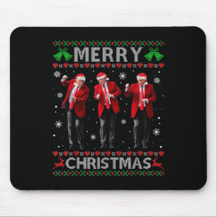 Alfombrilla De Ratón Famoso Trump baila Feliz Navidad Feo Navidad