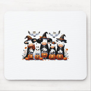 Alfombrilla De Ratón Famosos vacas fantasma Halloween animales lechuzas