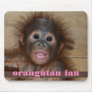 Alfombrilla De Ratón Fan del orangután del bebé