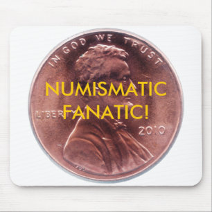 ALFOMBRILLA DE RATÓN ¡FANÁTICO NUMISMÁTICO! COJÍN DE RATÓN