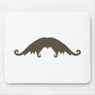 Alfombrilla De Ratón Fancy Brown Mustache Mouse Pad