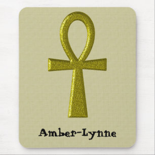 Alfombrilla De Ratón Fancy Gold Ankh Mousepad