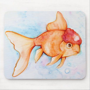 Alfombrilla De Ratón Fancy Oranda Goldfish