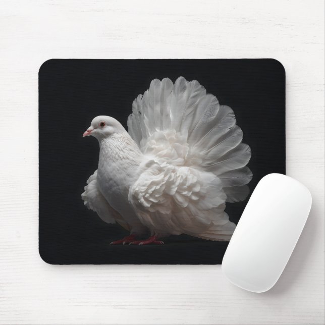 Alfombrilla De Ratón Fantail Pigeon (Con ratón)
