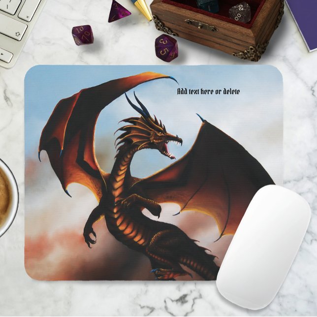 Alfombrilla De Ratón Fantasía de Amber Dragon (Subido por el creador)