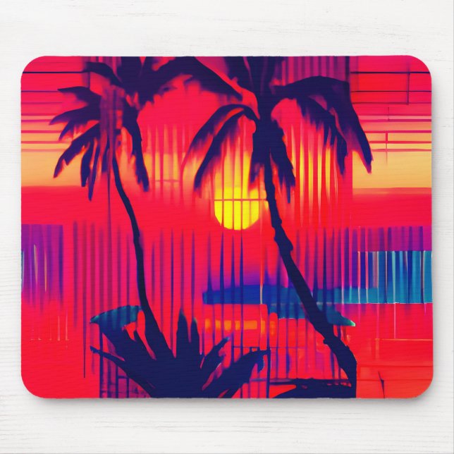 Alfombrilla De Ratón Fantasía de escape tropical (Frente)