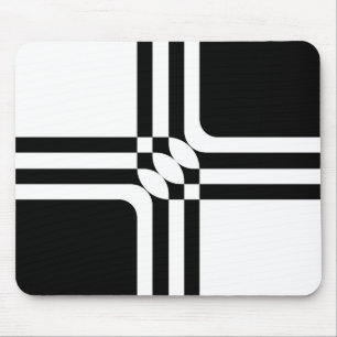 Alfombrilla De Ratón Fantasía en blanco y negro