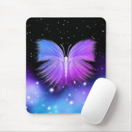 Alfombrilla De Ratón Fantasía espacial Mariposa Cósmica
