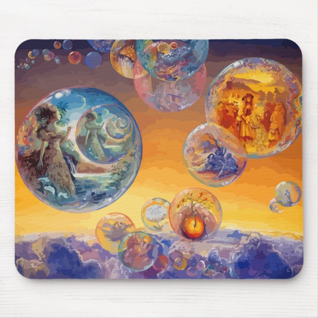 Alfombrilla De Ratón Fantasía, hadas, pintura (Frente)