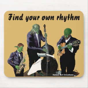 Alfombrilla De Ratón Fantasía Jazz Blues Músicos Música Art Mouse Pad