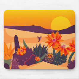 Alfombrilla De Ratón Fantasía por la flor del desierto