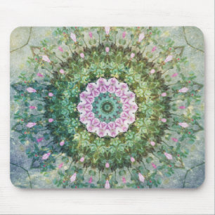 Alfombrilla De Ratón Fantasía subacuática Kaleidoscope, Lilac y Green