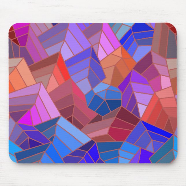 Alfombrilla De Ratón Fantasías vistas de las montañas desde el cielo (Frente)