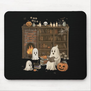 Alfombrilla De Ratón Fantasma de Halloween Vintage con gato negro Groov