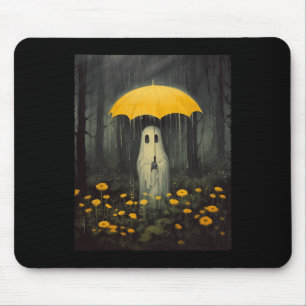 Alfombrilla De Ratón Fantasma floral vintage Halloween Fantasma gótica