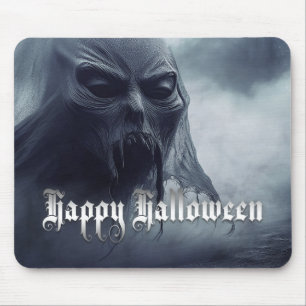 Alfombrilla De Ratón Fantasma negro en un paisaje infernal - Halloween