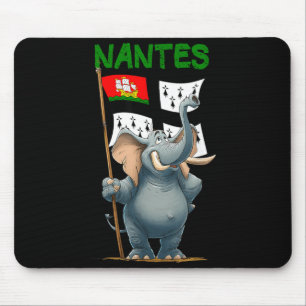 Alfombrilla De Ratón Fantástico disfraz de elefante de Nantes con bande
