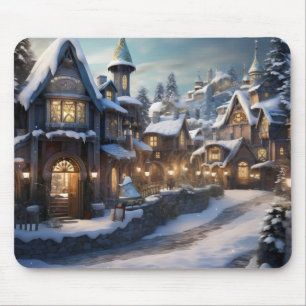 Alfombrilla De Ratón Fantasy Winter Village