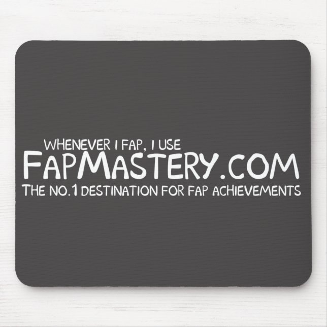 Alfombrilla De Ratón FapMastery.com Mousepad (Frente)