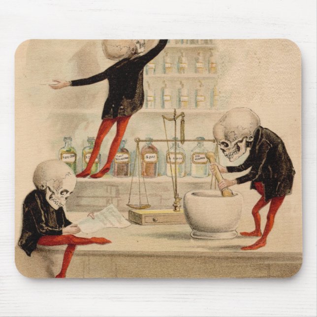 Alfombrilla De Ratón Farmacia esquelética (Frente)