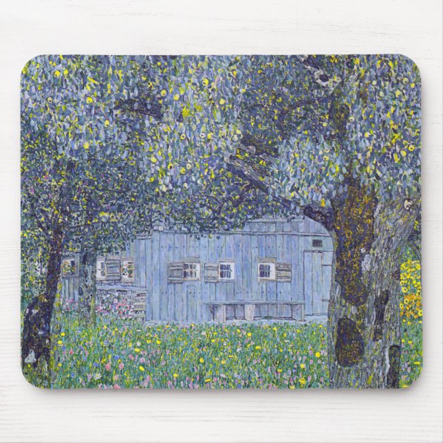 Alfombrilla De Ratón Farmhouse, Gustav Klimt (Frente)