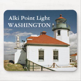 Alfombrilla De Ratón Faro Alki Point, Seattle Washington Mousepad