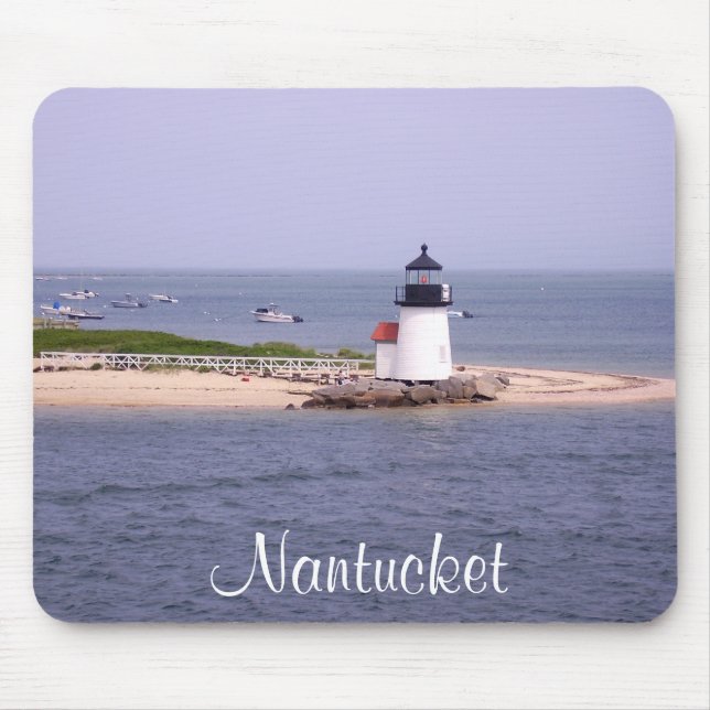 Alfombrilla De Ratón Faro Brandt Point Nantucket MAMÁES Mousepad (Frente)