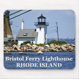 Alfombrilla De Ratón Faro Bristol Ferry Lighthouse, Isla Rhode Mousepad